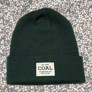 COAL Dark Green Knit Beanie - Classic Fold Cuff